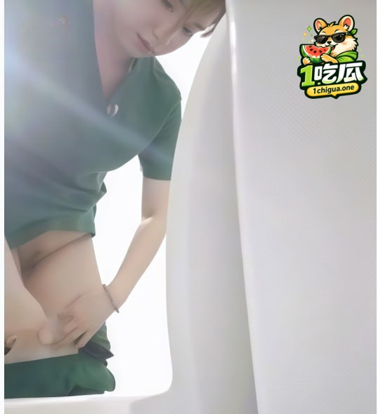 绿衣护士蹲厕白虎逼穴暴露