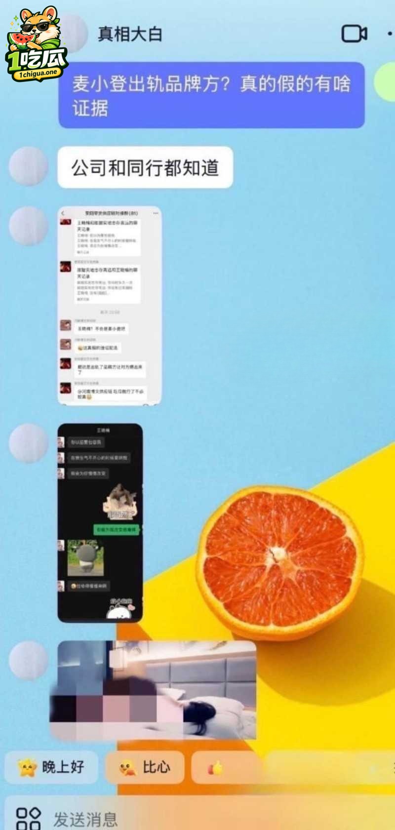 麦小登与品牌方聊天记录
