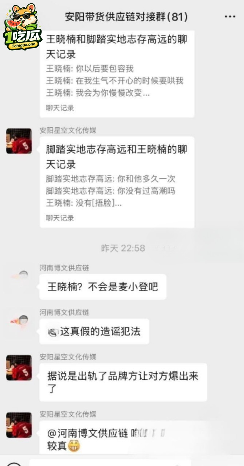 麦小登与品牌方聊天记录