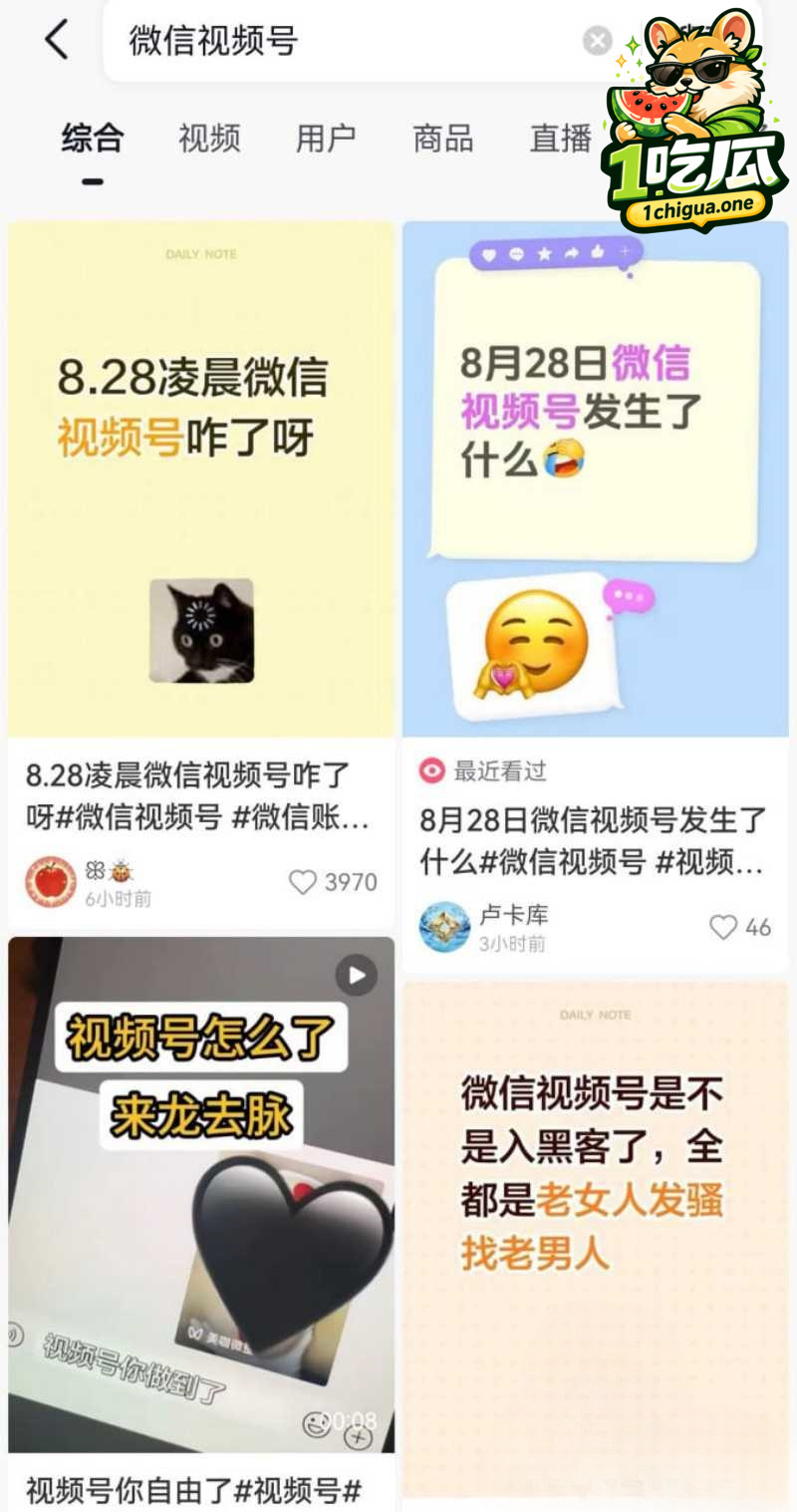微信视频号崩盘 审核失守大量黄播流出 快手黄片事件再次重演 网友直呼又自由了