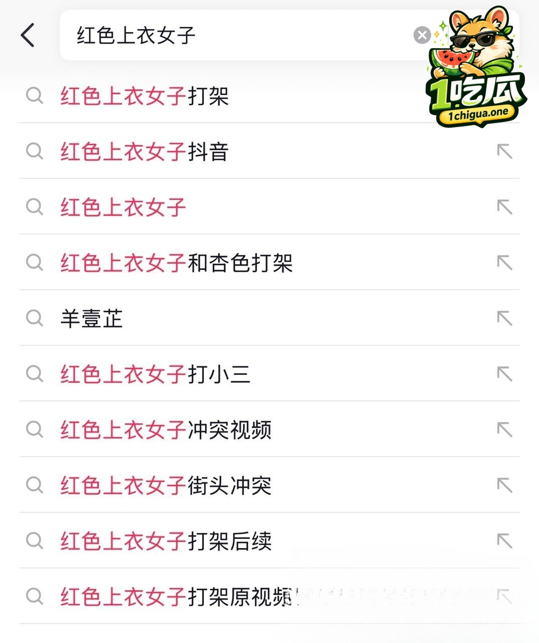 红衣上衣女子打小三完整视频爆出 由女女抓扯 变成男女四人双阵营群架