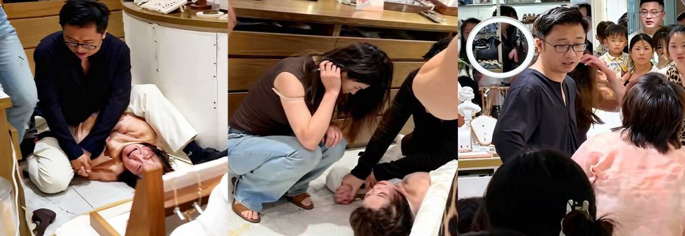 南通如皋吾悦广场 上演抓奸大戏 丈夫小三联手扭打正妻 身份被扒沦为全城笑柄