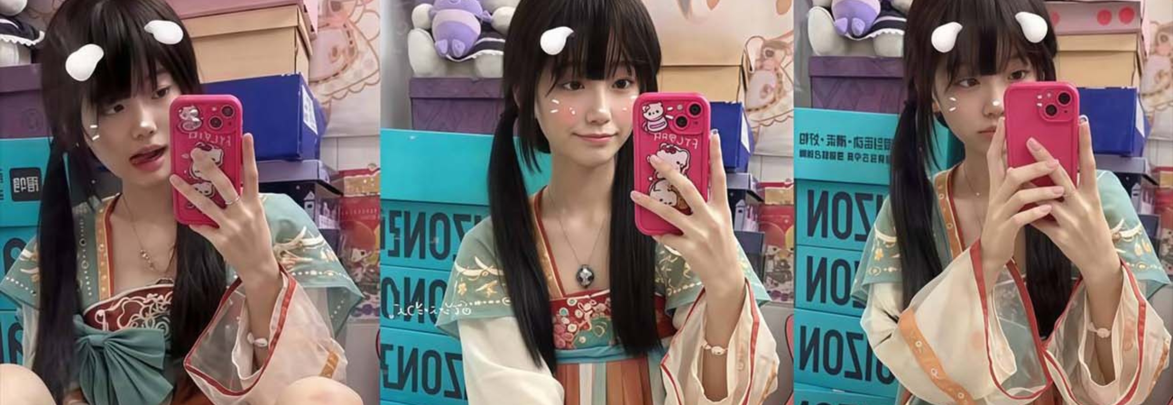 极品福利姬 饭崽 定制福利 圆润美乳笔挺诱人 镜前自慰画笔插逼超反差